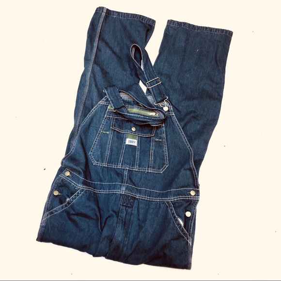 blue overalls men